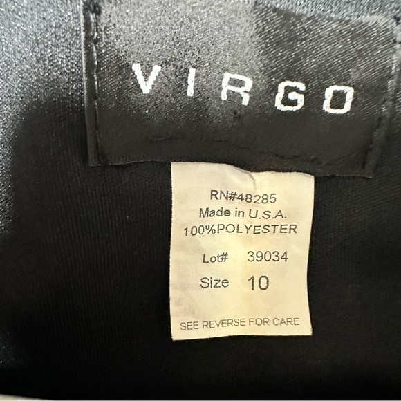 Virgo black sleeves dress.slip on. Size 10 - Picture 9 of 11